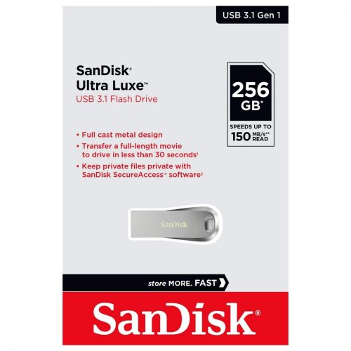 USB флеш SanDisk  256GB USB 3.1 Type-A Ultra Luxe