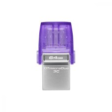 USB флеш, 64Gb Kingston DataTraveler microDuo 3C (DTDUO3CG3/64GB) OTG Type-C  USB3.2