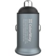 АЗП Colorway 2USB Quick Charge 3.0 (36W) Gray