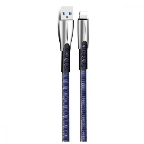 Кабель Colorway USB - Lightning (zinc alloy) 2.4А 1м Blue