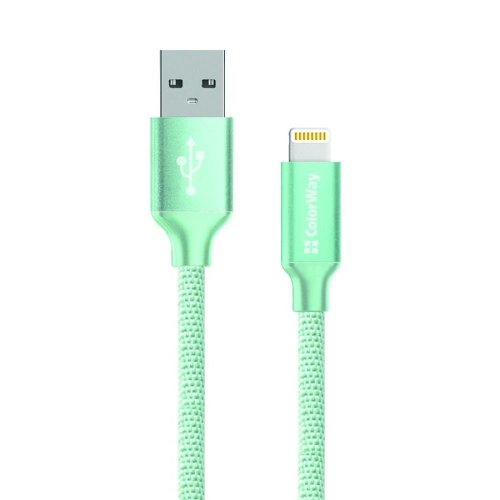 Кабель Colorway USB - Lightning 2.1А 1м Mint
