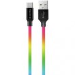 Кабель Colorway USB - Type-C (multicolor) 2.4А 1м