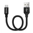 Кабель Colorway USB - MicroUSB 2.4А 25см Black