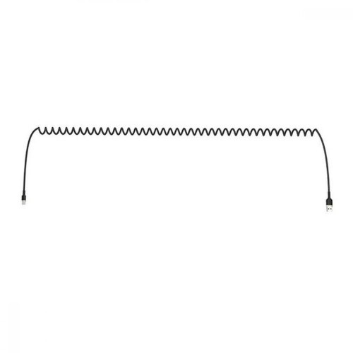 Кабель Colorway USB - Type-C (spiral) 2.4А 35-150см Black