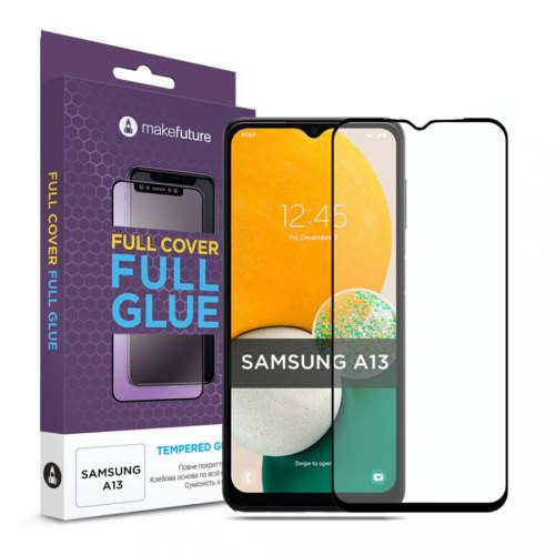 Захисне скло  MakeFuture Full Cover Full Glue для Samsung A13 (A135) Black
