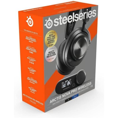 Гарнітура, SteelSeries Arctis Nova Pro Wireless, black (61520)