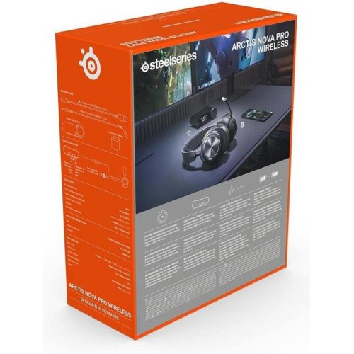 Гарнітура, SteelSeries Arctis Nova Pro Wireless, black (61520)