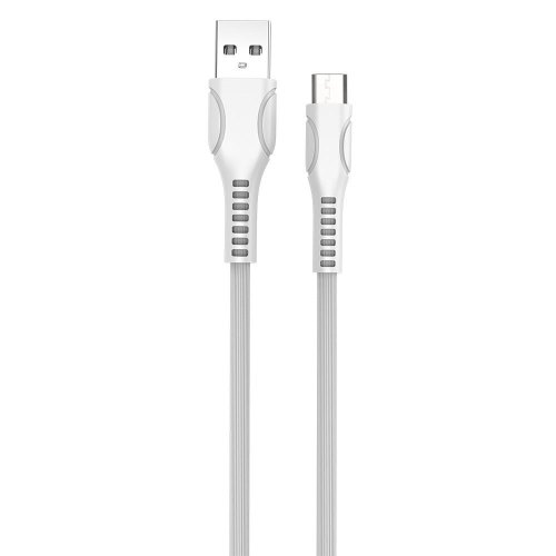 Кабель Colorway USB - MicroUSB (line-drawing ) 2.4А 1м White