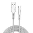 Кабель Colorway USB - Type-C (line-drawing) 2.4А 1м White