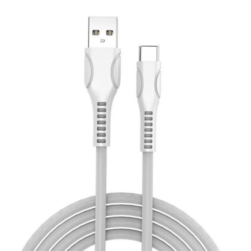 Кабель Colorway USB - Type-C (line-drawing) 2.4А 1м White