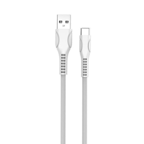 Кабель Colorway USB - Type-C (line-drawing) 2.4А 1м White