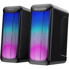 Акустична система 2.0, HAVIT HV-SK755BT USB 10W RGB Black