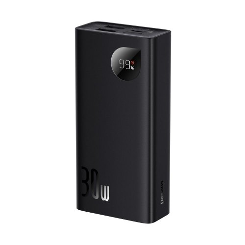 Зовнішній акумулятор Powerbank Baseus Adaman Metal  10000mAh Digital Display Overseas Edition 30W Black