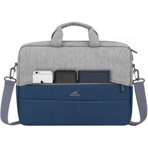 Сумка для ноутбука 15,6 RivaCase 7532 (Grey/Dark blue)
