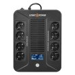 ПБЖ, 1000VA, LogicPower LP-1000VA-8PS (LP16162), line interractive, 600вт