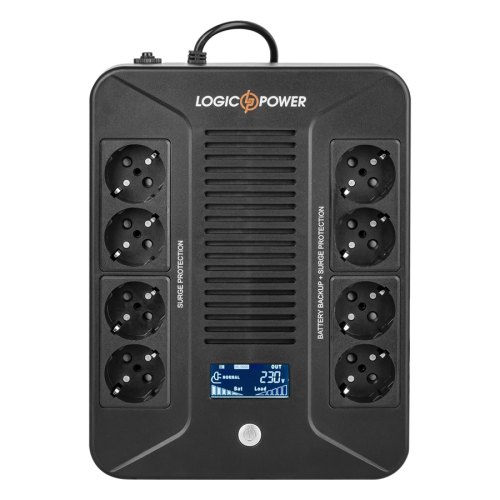 ПБЖ, 1000VA, LogicPower LP-1000VA-8PS (LP16162), line interractive, 600вт