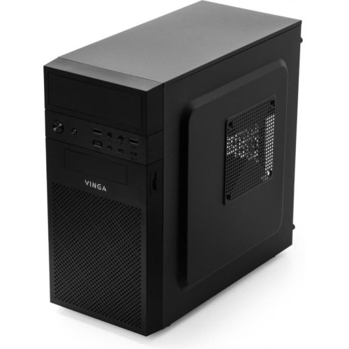 Корпус з БЖ, Vinga CS112B Minitower, Micro - ATX, ATX, з блоком живлення, 400 Вт