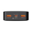 Зовнішній акумулятор Powerbank Baseus Bipow Digital Display 20000mAh 20W, Black