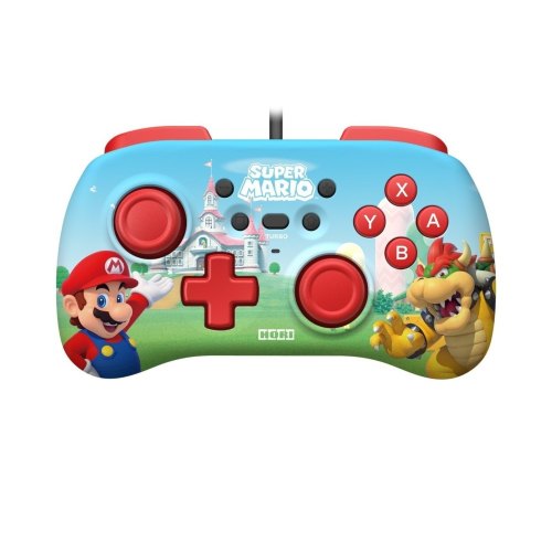 Геймпад дротовий Horipad Mini (Super Mario) для Nintendo Switch, Blue/Red