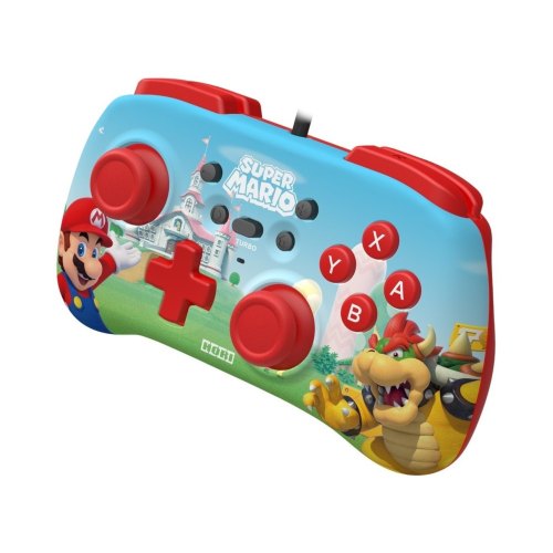 Геймпад дротовий Horipad Mini (Super Mario) для Nintendo Switch, Blue/Red