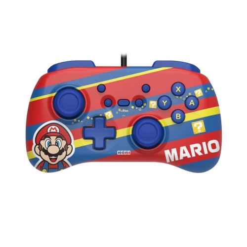 Геймпад дротовий Horipad Mini (Mario) для Nintendo Switch, Red/Blue