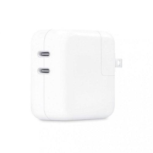 Мережевий зарядний пристрій Apple  35W DUAL USB-C POWER ADAPTER-ZML, White