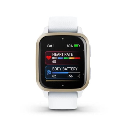 Смарт годинник Garmin Venu Sq 2 White/Cream Gold (010-02701-01)