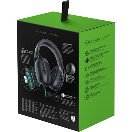 Гарнітура дротова, Razer Blackshark V2 X USB, black (RZ04-04570100-R3M1)