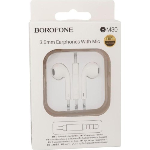 Гарнітура дротова Borofone BM30, White