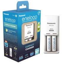 Зарядний пристрій Compact Charger+  Акумулятор Eneloop NI-MH  AA 2000 мАг, 2 шт.