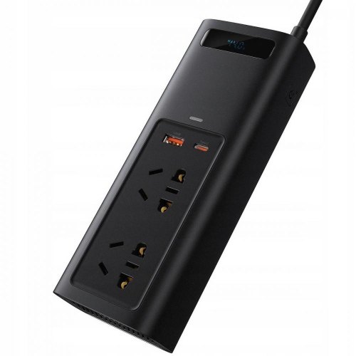 Автомобільний інвертор Baseus In-car Inverter 150W (220V CN/EU) Black