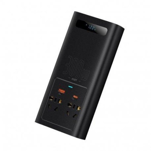 Автомобільний інвертор Baseus In-car Inverter 300W (220V CN/EU) BlackАвтомобільний інвертор Baseus In-car Inverter 150W (220V CN/EU) Black