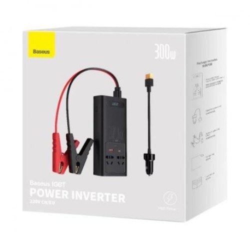Автомобільний інвертор Baseus In-car Inverter 300W (220V CN/EU) BlackАвтомобільний інвертор Baseus In-car Inverter 150W (220V CN/EU) Black
