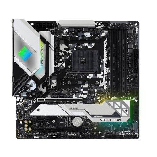 Материнська плата ASRock B550M STEEL LEGEND sAM4 B550 4xDDR4 HDMI-DP M.2 Type-C SPDIF mATX