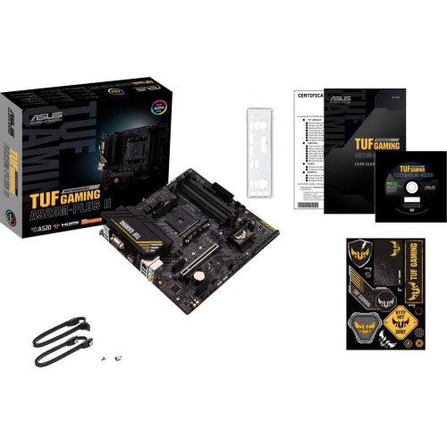 Материнcька плата ASUS TUF GAMING A520M-PLUS II sAM4 A520 4xDDR4 HDMI-DVI-VGA mATX