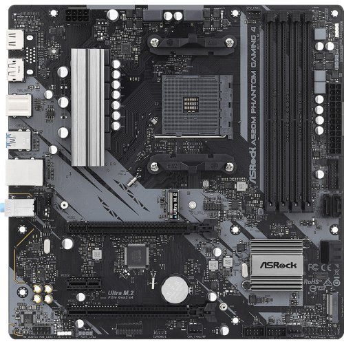 Материнcька плата ASRock A520M PHANTOM GAMING 4 sAM4 A520 4xDDR4 HDMI-DP mATX