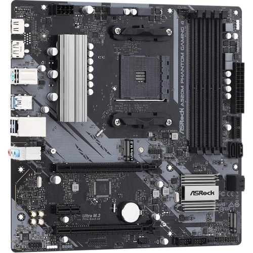 Материнcька плата ASRock A520M PHANTOM GAMING 4 sAM4 A520 4xDDR4 HDMI-DP mATX