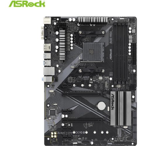 Материнська плата ASRock B450 Pro4 R2.0 sAM4 B450 2xM.2 4xDDR4 DVI HDMI VGA ATX