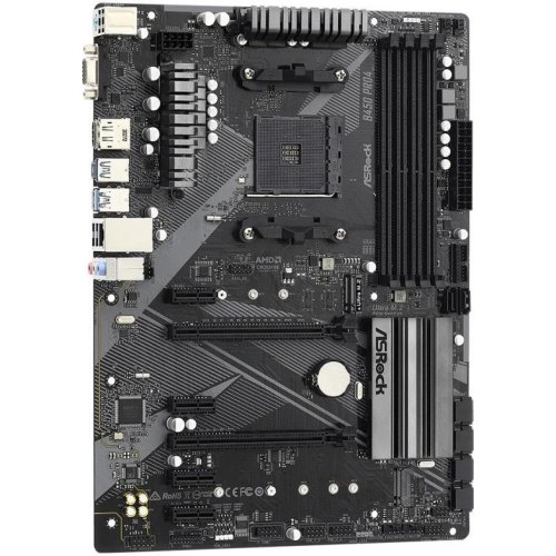 Материнська плата ASRock B450 Pro4 R2.0 sAM4 B450 2xM.2 4xDDR4 DVI HDMI VGA ATX