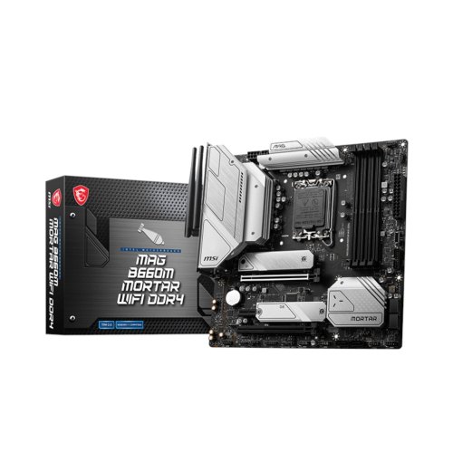 Материнcька плата MSI B660M MORTAR WIFI DDR4 s1700 B660 4xDDR4 M.2 HDMI-DP Wi-Fi!!!BT mATX