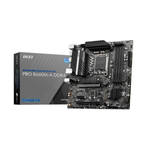 Материнcька плата MSI PRO B660M-A DDR4 s1700 B660 4xDDR4 M.2 HDMI-DP mATX