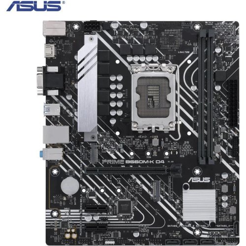 Материнcька плата ASUS PRIME B660M-K D4 s1700 B660 2xDDR4 M.2 HDMI-VGA mATX