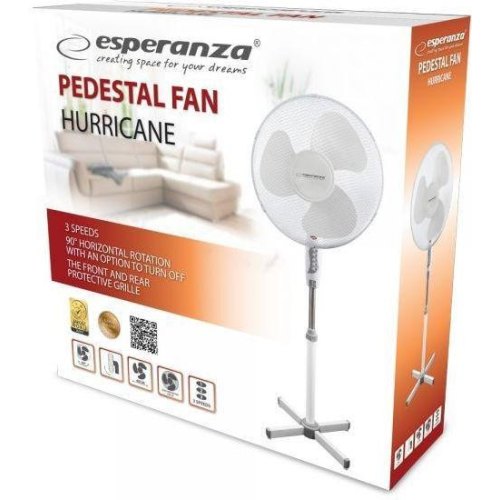 Вентилятор підлоговий Hurricane білий Hurricane EHF001WW