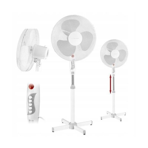 Вентилятор підлоговий Hurricane білий Hurricane EHF001WW