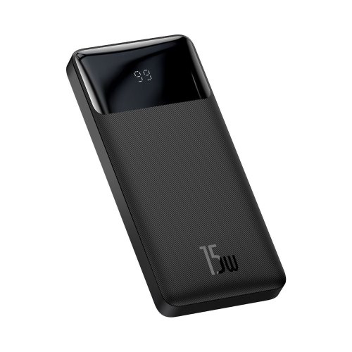 Зовнішній акумулятор Powerbank Baseus Bipow Overseas 15W 10000 mAh Black