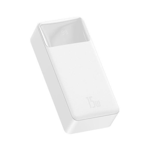 Зовнішній акумулятор (павербанк) Baseus Bipow Digital Display Powerbank 15W 30000mAh White (PPBD050202)