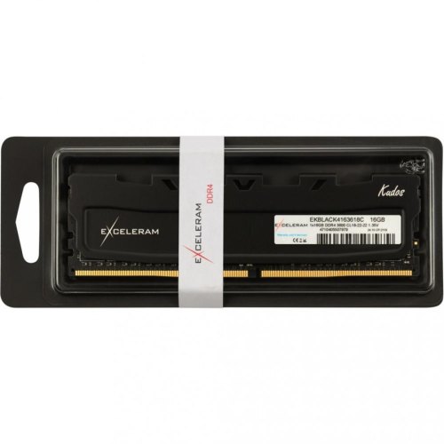 Модуль пам'яті для комп'ютера DDR4 16GB 3600 MHz Black Kudos eXceleram (EKBLACK4163618C)