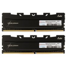 Модуль пам'яті для комп'ютера DDR4 16GB (2x8GB) 3200 MHz Black Kudos eXceleram (EKBLACK4163222AD)