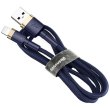 Baseus cafule Cable USB For iP 2.4A 1m Gold+Blue (CALKLF-BV3)