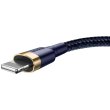 Baseus cafule Cable USB For iP 2.4A 1m Gold+Blue (CALKLF-BV3)